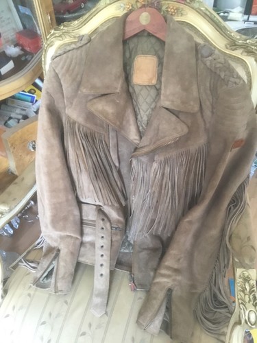 Bikerjacke rauhleder mit - bikerjacke,