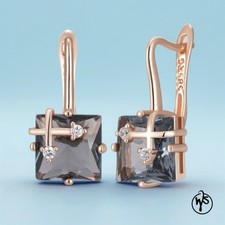 Große Quadrat Ohrringe in