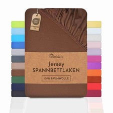 Jersey Spannbettlaken Spannbetttuch Bettbezug 100% Baumwolle viele Farben/Größen