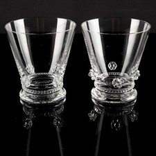 2 Weinbecher Becher Theresienthal Bacchus 8,6 cm Second Hand Gläser Re Use Glas