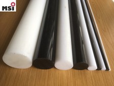 PA6 Polyamid Rundstab PA rund D 6-300mm,  Länge wählbar natur weiß schwarz Stab