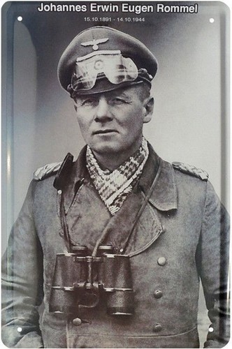 Blechschild 20x30 erwin rommel - 20x30,