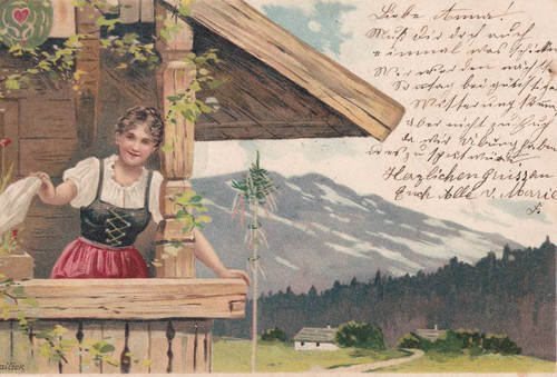 Künstler alfred mailick - kÜnstler-ak,