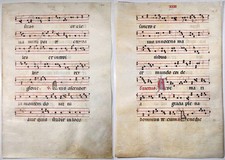 Antiphonar Antiphonary Pergament vellum Handschrift manuscript 15th century A65