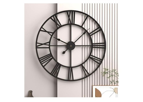 Wanduhr groß modern nahezu - wanduhr,