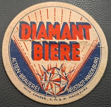 Alter Bierdeckel ---  Aktienbrauerei Neustadt-Magdeburg