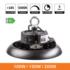 illumitec UFO LED Hallenstrahler Industrielampe High Bay Light 100W 150W 200W