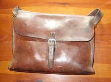 Schweizer Militär  - große Werkzeugtasche - Leder  -  1950  - dickes Leder