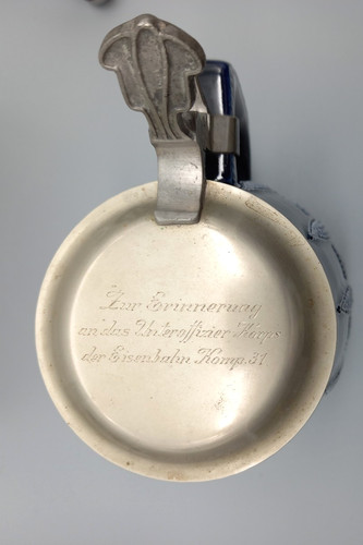 Krug zinndeckel eisenbahn - krug, m.