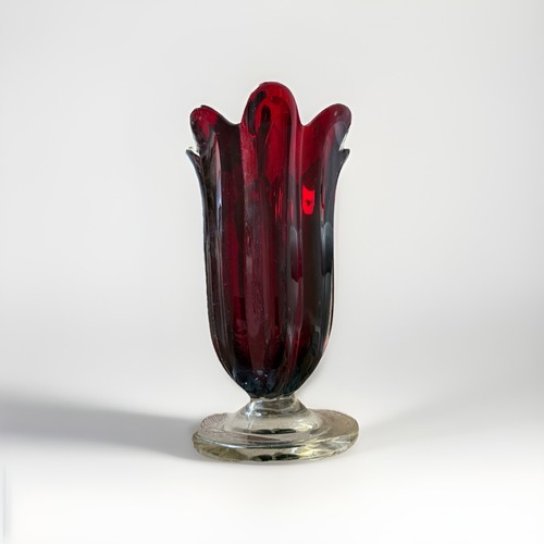 Edle vintage glasvase - vintage, –