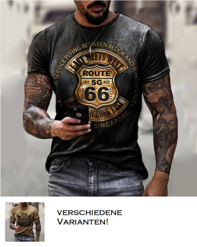 Herren shirts sommer rocker - t-shirts,