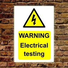 ACHTUNG - Elektrische Prüfung