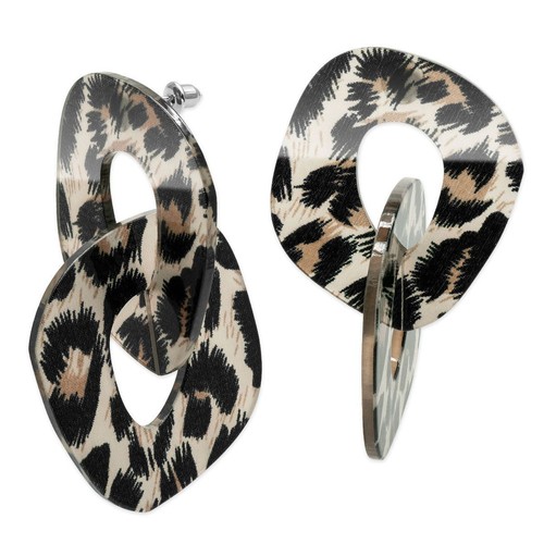 Paar ohrstecker leopard - ohrstecker,