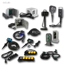 Gartensteckdosen 2/4-fach Garten Verteiler Steckdose versch Typen Außensteckdose