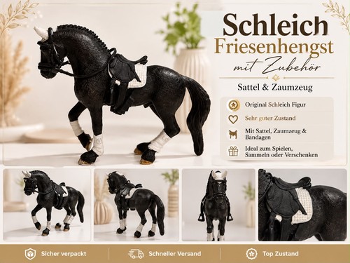 Schleich friesenhengst mit - schleich,