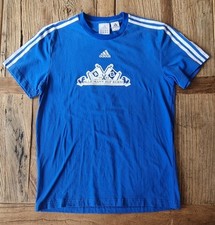 HSV T-Shirt M Hamburger SV Vintage Blau Adidas Alle Mann auf Kurs