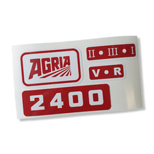Aufkleber für AGRIA 2400 *