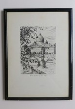Gerahmte Original Radierung