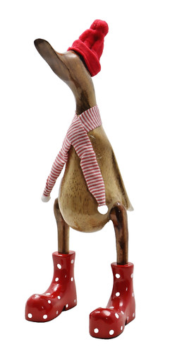 Deko ente holz - ente, laufente