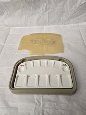 Keramik Anmischplatte Renfert mit Deckel, Dentallabor, Zahntechnik