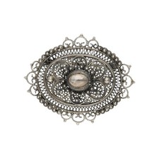 Trachten Brosche Silber