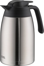 THERMOS Isolierkanne THV 1,5 Liter Edelstahl / schwarz