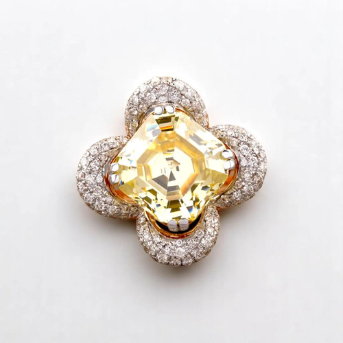 2ct natural citrine diamond - citrine,