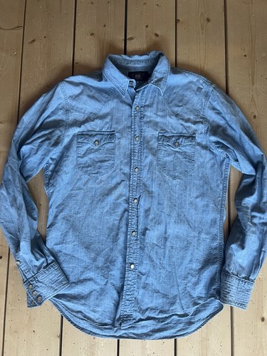 Rrl western chambray shirt - rrl,