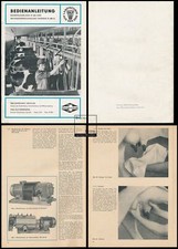 Bedienanleitung Elsterwerda ca. 1970 Impulsa Melkanlage M620 u 685 m. 64 Seiten