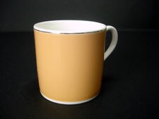 Espressotasse Bone China lachsfarben/Silberrand  zylindrisch  Dibbern