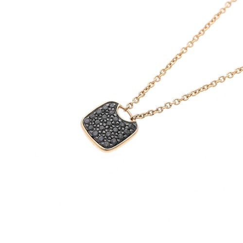 Collier schwarze diamanten - collier,