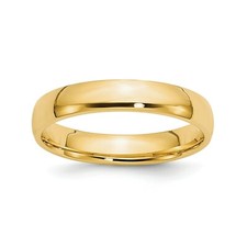 14k Gelbgold Unisex Leicht 4mm