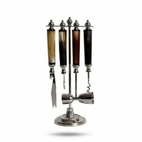 Barbesteck mit ständer - barbesteck,