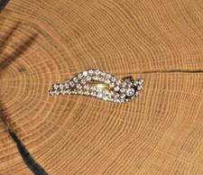 Haarspangen, Damen, Goldfarbig, Metall, Strass