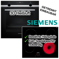 Siemens Herdset 3D Heißluft