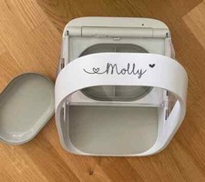 AUFKLEBER Futterautomat / Surefeed Aufkleber / Futternapf / Namensaufkleber