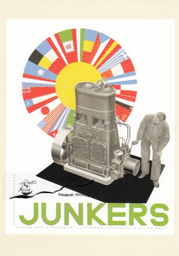 Karte reklameblatt junkers - reklameblatt,