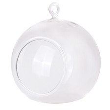 4 Stück Glaskugeln - Kerzenhalter 10cm Dekoration