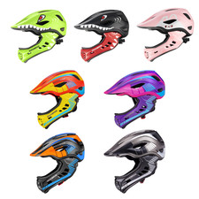 ROCKBROS Kinderhelm Fahrradhelm Kinder Integralhelm Anti-Schweiß 48-58CM 7 Farbe