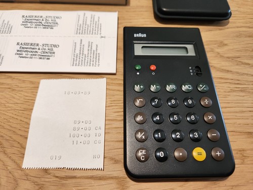 Braun taschenrechner control - taschenrechner,