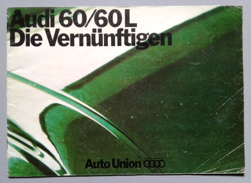 Audi 60l prospekt 1969 - 60l,