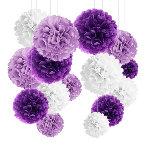 Seidenpapier pompons deko - seidenpapier,