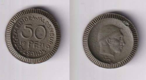 Pfennig porzellan münze - 50,