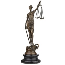 Bronzefigur Lady Justice