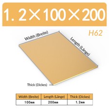 Messingblech 0,5mm-6mm H62