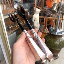 Salatbesteck horn - horn, &