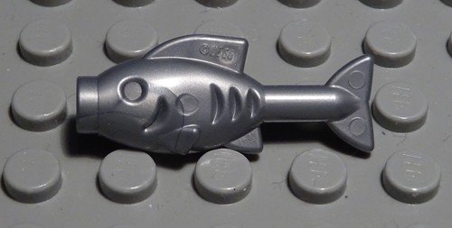Lego figur tier - fisch, silber