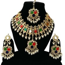 Ethno schmuck set polki - schmuck, indien