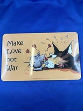 Schneidbrett Frühstück Brettchen Grillen Angeln Boss Katzenpension Katze Maus