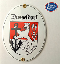 Düsseldorf  Stadt Wappenschild Nr. 3311 Türschild Email Emailleschild 11,5x15cm